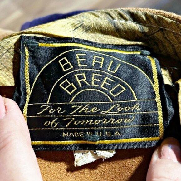 Vintage 60s/70s Suede Leather Disco Hippie Bell Bottom Flare Leg Pants~34x33~ - Picture 5 of 5